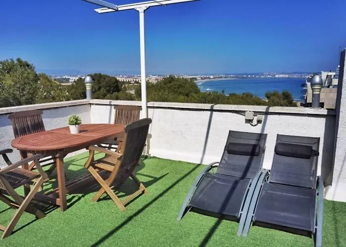 شقة Barbacoa + Vistas Al Mar + Playa + Piscina.