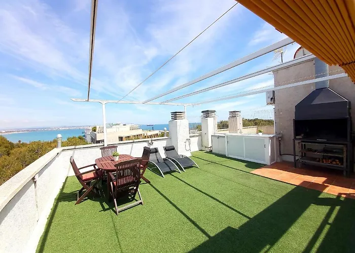 شقة Barbacoa + Vistas Al Mar + Playa + Piscina.